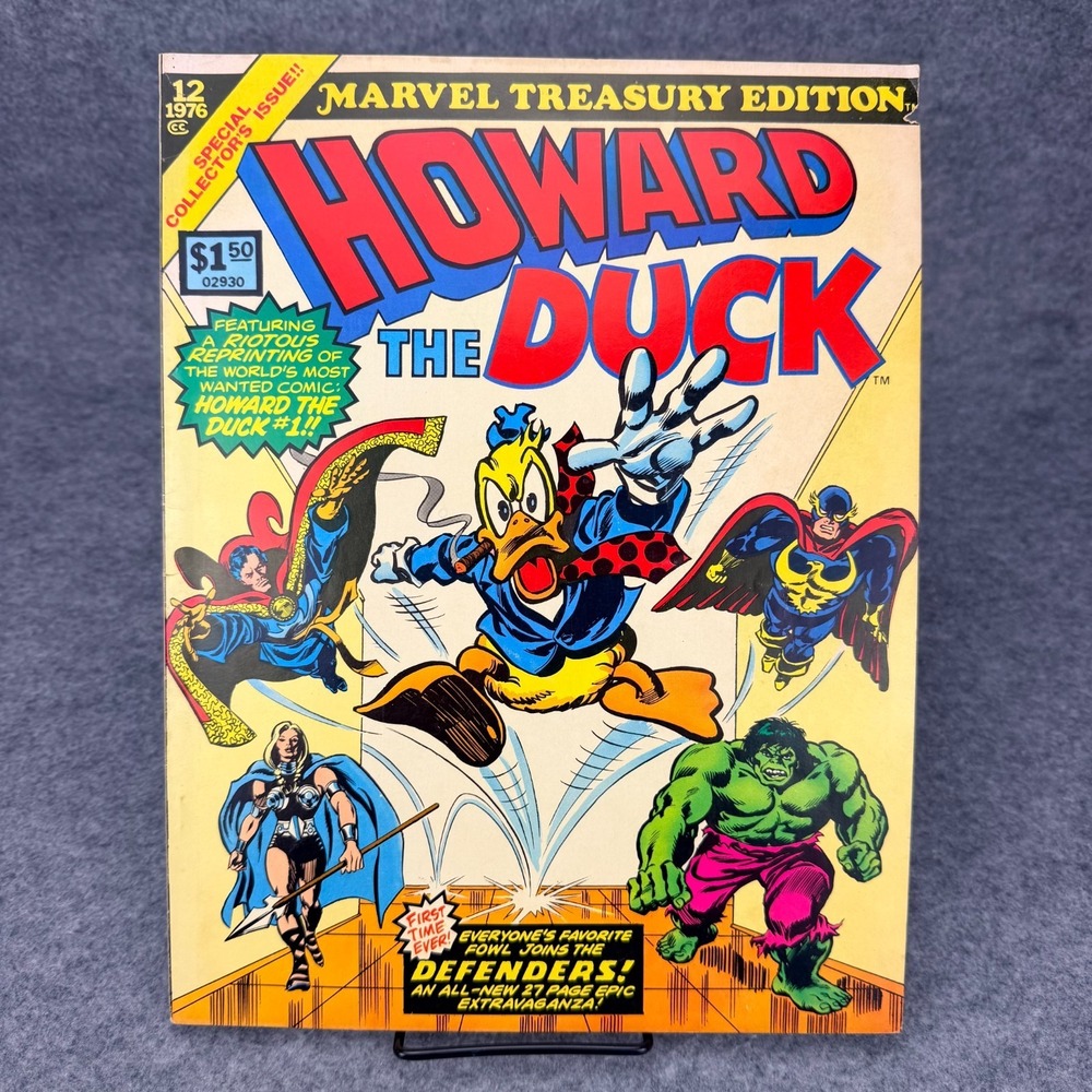 Howard the Duck Marvel Treasury Edition 12 1976 Bronze Age Oversized Comic Book